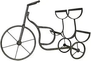 LIVEVIE Classic Vintage Bike Delivery Style Wine Rack Freestanding