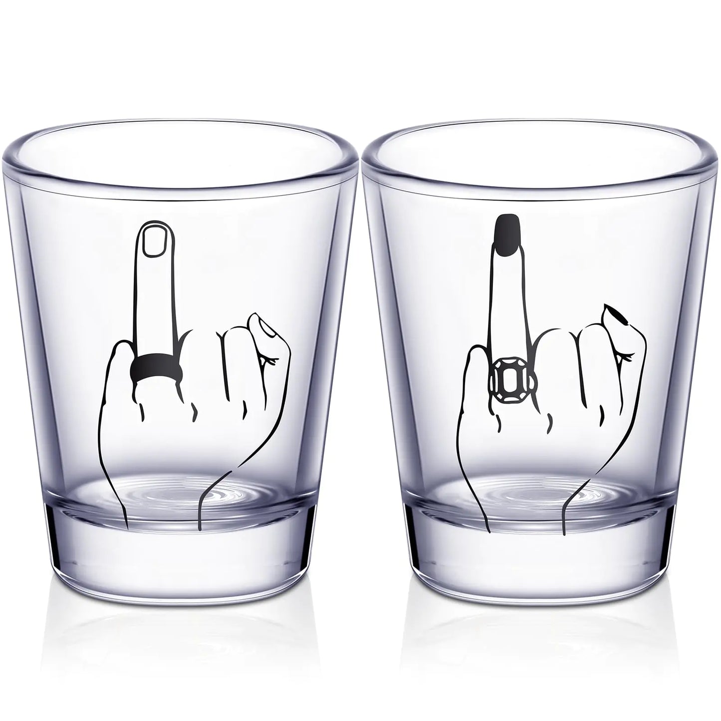 Newlywed Toasting Glasses - Mr and Mrs Wine Set