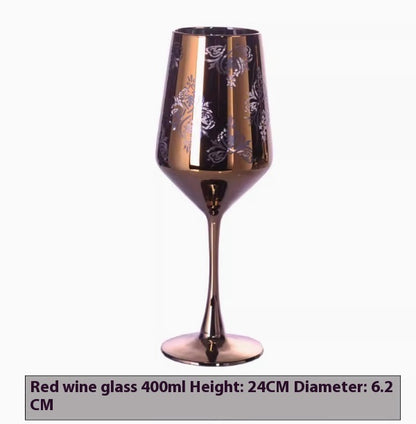 Wine Utensils Electroplated Cups Golden Glasses