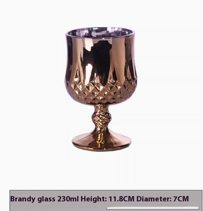Wine Utensils Electroplated Cups Golden Glasses
