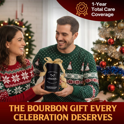 The Original Charred Wooden Bourbon Drinking Glass Bourbon Gifts for Men | Whiskey Glasses For Dad | Great Whiskey Gifts for Men Who Have Everything | Perfect Presents For Boyfriend or Dad (2 Pack)