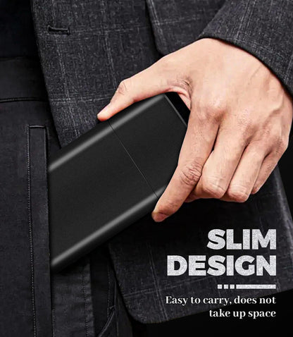 Stainless Steel Cigar Case with Removable Hip Flask, 2pcs Holder Cigar Tube, Travel Cases, Cigars accessary, Christmas gift for Women Men