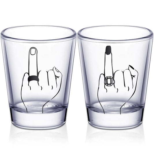 Newlywed Toasting Glasses - Mr and Mrs Wine Set