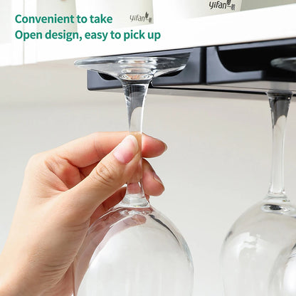 Under Cabinet Upside Down Wine Glass Holder - For Wine