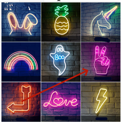 Led Flexible Billboards With Luminous Characters And Neon Signs