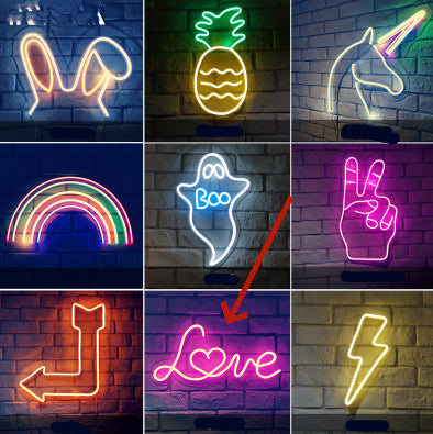 Led Flexible Billboards With Luminous Characters And Neon Signs