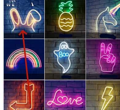 Led Flexible Billboards With Luminous Characters And Neon Signs