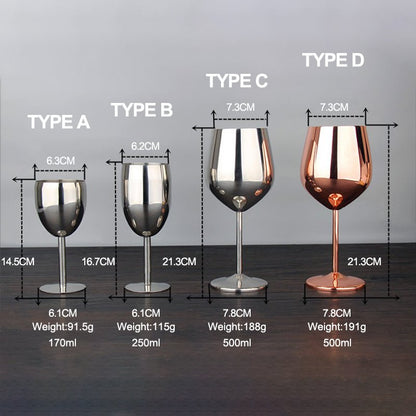 Stainless Steel Wine Glass