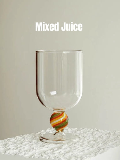 Gumballs Wine Glass - Eclectic Whimsical Coloured Cocktail Glasses