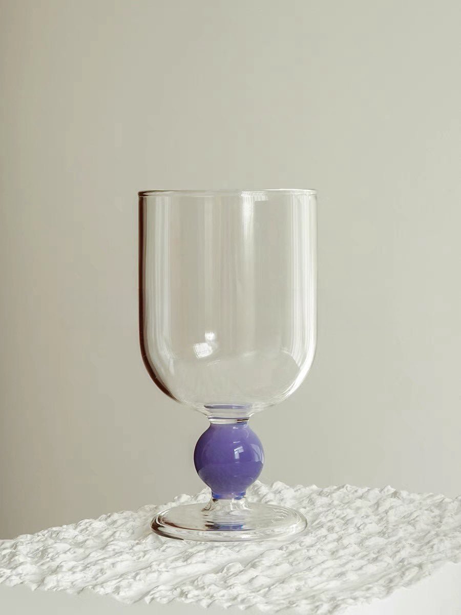 Gumballs Wine Glass - Eclectic Whimsical Coloured Cocktail Glasses