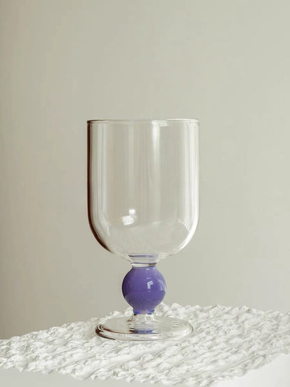 Gumballs Wine Glass - Eclectic Whimsical Coloured Cocktail Glasses