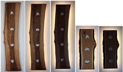 Sahajhast Handmade Live Edge Wood Ceiling Lamp – Flush Mount Light (1