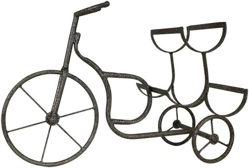LIVEVIE Classic Vintage Bike Delivery Style Wine Rack Freestanding