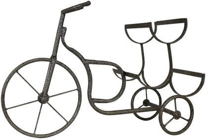 LIVEVIE Classic Vintage Bike Delivery Style Wine Rack Freestanding